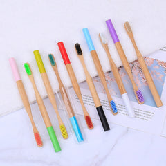 Bamboo Toothbrush with Custom Logo and Kraft Paper Box