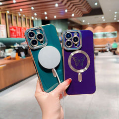 Iphone Magnetic Case with Butterfly Design for Models 11-14 Pro Max
