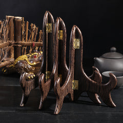 Tea Cake Display Stand with Wooden Finish for Home Use
