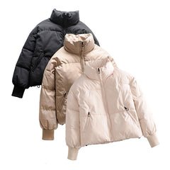 Casual Loose Women's Cotton Jacket for Fall/Winter