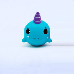 Squishy Slow-Rise Animal Figurines, Unicorn & Whale