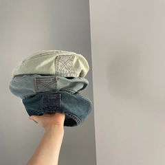 Girls' Denim Beret Hat for Spring, Autumn, Summer