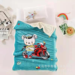Double Layer Thick Cloud Blanket for Kids and Infants