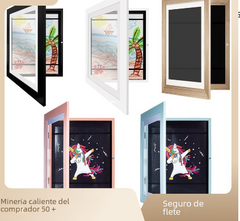 2023 Kids Art Frames with Wooden Storage Box