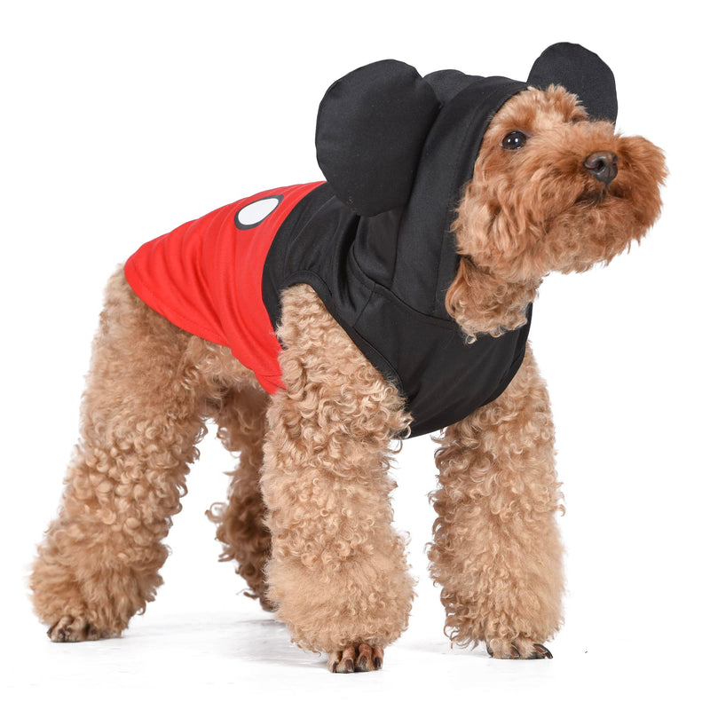 Disney for Pets Mickey Mouse Halloween Costume for Dogs - Large | Disney Halloween Dog Costumes Funny Pet Costumes | Officially Licensed Disney Dog Halloween CostumeRed/Black