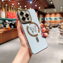 Iphone Magnetic Case with Butterfly Design for Models 11-14 Pro Max
