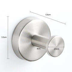 304 Stainless Steel No-Drill Hook for Bathroom & Kitchen