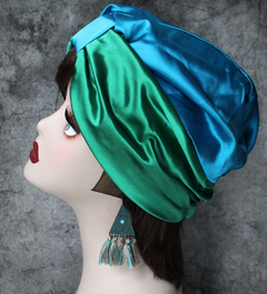 Double Layer Satin Hair Scarf Sleep Cap