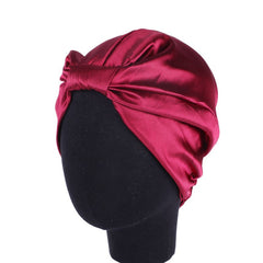 Double Layer Satin Hair Scarf Sleep Cap