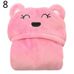 Fluffy Hooded Bath Towels for Children