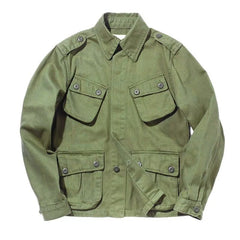 Retro Heavy Men's Cotton Washed Workwear Jacket