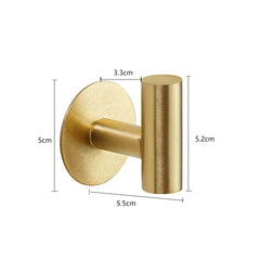 304 Stainless Steel No-Drill Hook for Bathroom & Kitchen