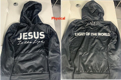 Pullover Round Neck Jesus is the Light Hooded Sweatshirt