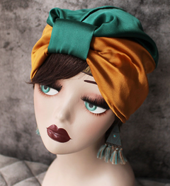 Double Layer Satin Hair Scarf Sleep Cap