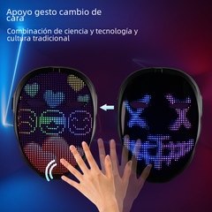 LED Colorful APP Face Changing Mask for Halloween