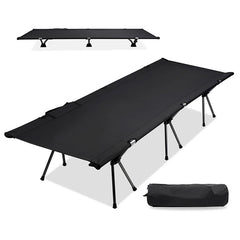 Portable Aluminum Folding Camping Bed for Outdoor Use