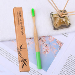 Bamboo Toothbrush with Custom Logo and Kraft Paper Box