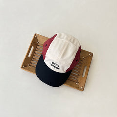 Korean Style Children's Alphabet Peaked Cap for Spring/Fall