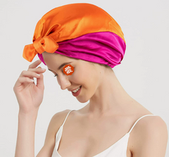 Double Layer Satin Hair Scarf Sleep Cap
