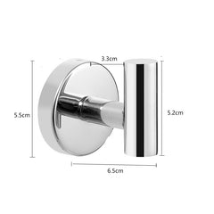 304 Stainless Steel No-Drill Hook for Bathroom & Kitchen