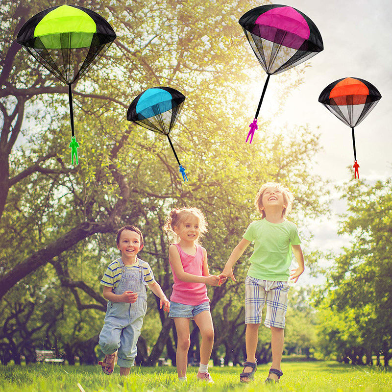 Children's Hand-Powered Parachute Toy for Outdoor Fun
