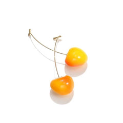 Cherry Colorful Transparent Long Pearl Earrings