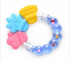 Baby Rattle Teether Silicone Chew Toys for Infants