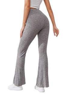 High-Waisted Yoga Pants with Draped Design for Women